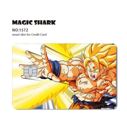 New Cool Anime Dragon Ball Naruto Credit Debit Metro Card Sticker Skin Film Front Side Small Chip Large Chip - Kaiju Mafia