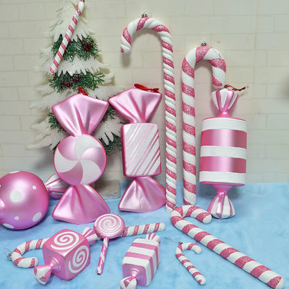 Pink Candy Cane Ornaments