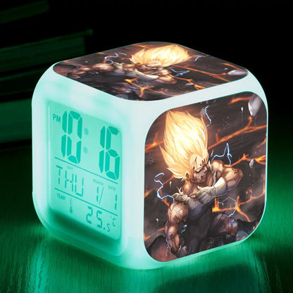 Dragon Ball LED Colorful Alarm Clock Creative Digital Electronic Clock Children&