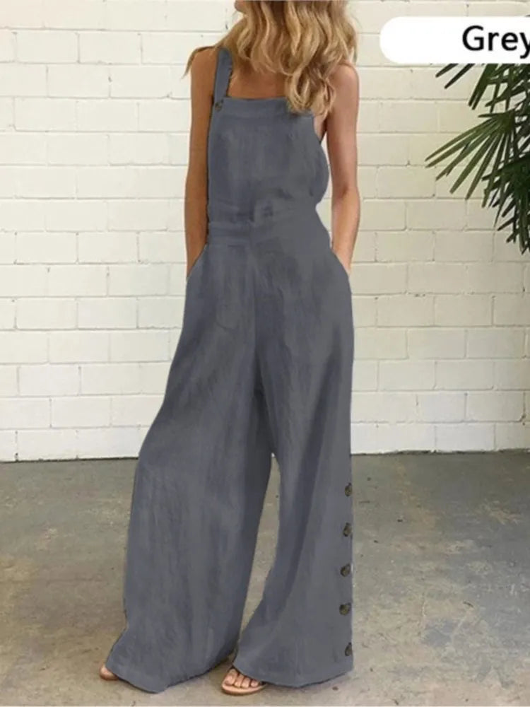 Sleeveless Loose Jumpsuit Women