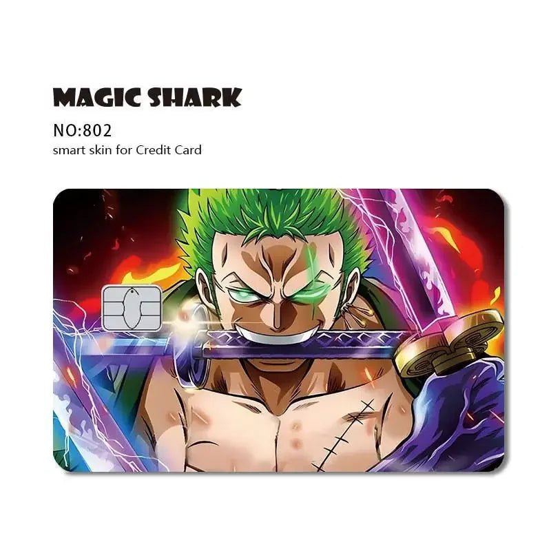 New Cool Anime Dragon Ball Naruto Credit Debit Metro Card Sticker Skin Film Front Side Small Chip Large Chip - Kaiju Mafia