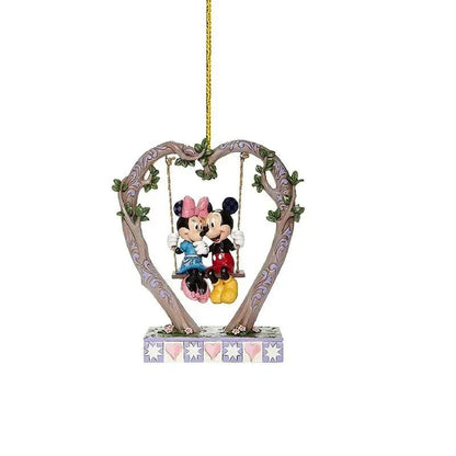 Disney Cartoon 2D PVC Decoration Stitch Mickey Mouse Children Backpack Pendant Cartoon Car Ornaments Christmas Hanging Ornaments - Kaiju Mafia