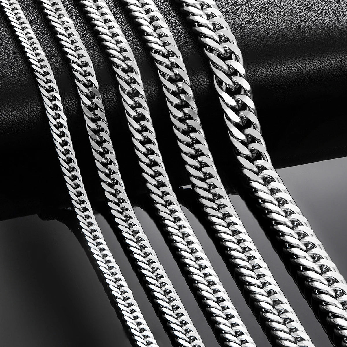 Stainless Steel Cuban Link Chains - Men&