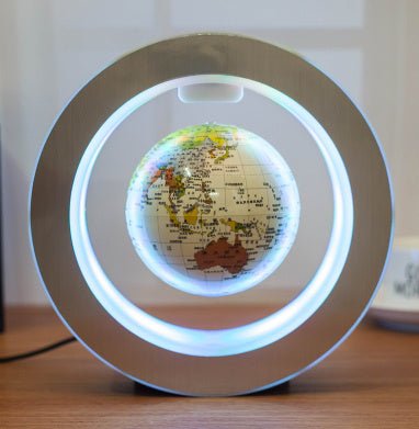 Round LED World Map Floating Globe Magnetic Levitation Light Anti Gravity Magic - Kaiju Mafia