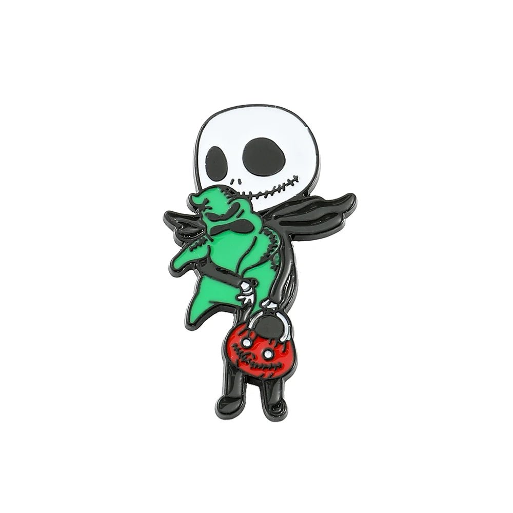 Disney The Nightmare Before Christmas Enamel Pin Cartoon Figure Sally Jack Skellington Metal Badge Brooch Kawaii Accessories - Kaiju Mafia