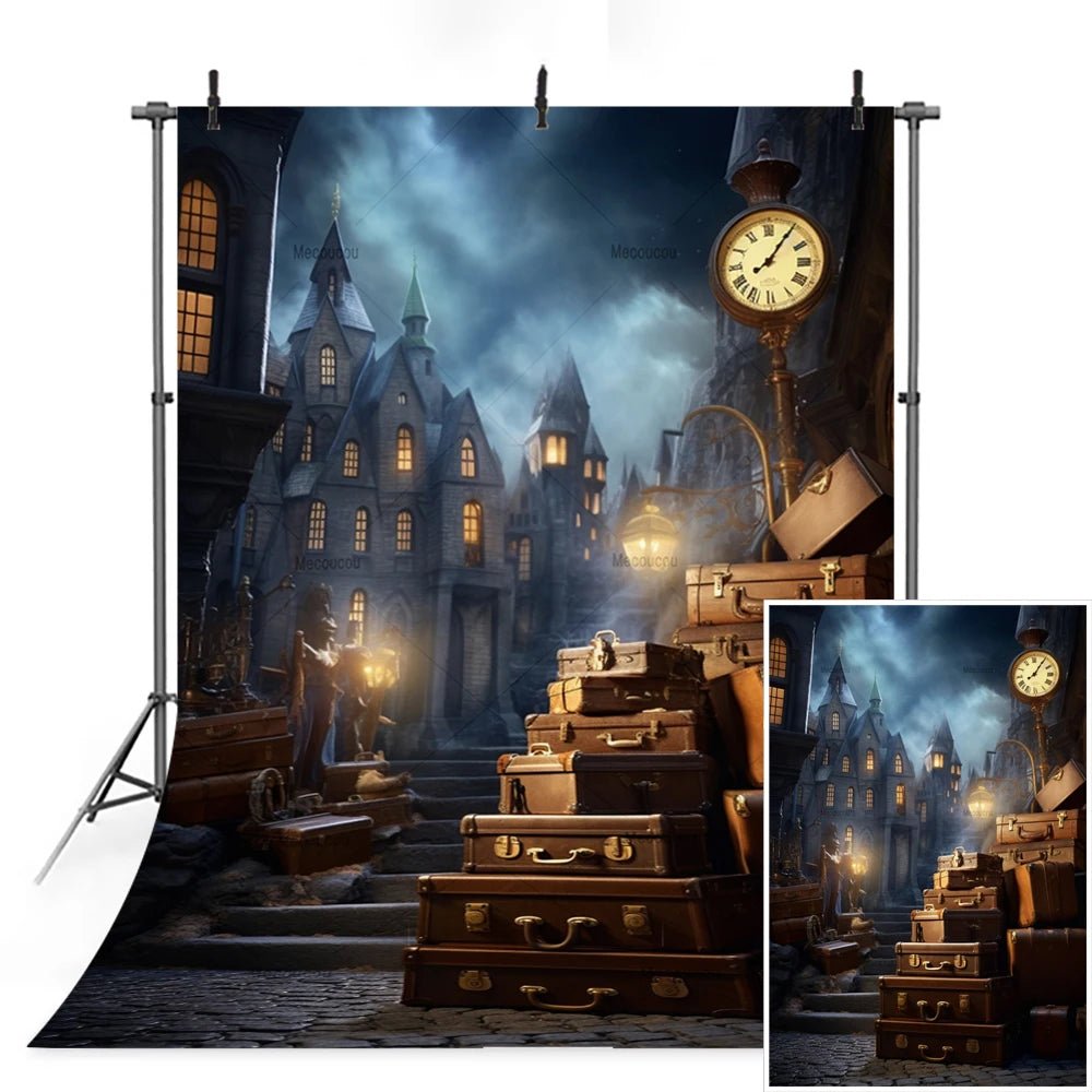 Magic Academy Vertical Section Backdrop Custom Hogwarts Theme Party Birthday Photography Poster Studio Decoration Background - Kaiju Mafia