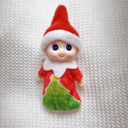 Christmas Mini Baby Elf Dolls Todder Elves Shining Kindness Craft Babies Doll Toy Decoration On The Shelf Gift For Girl Boy Kid - Kaiju Mafia