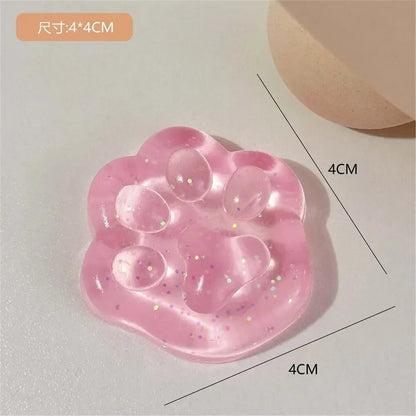 Mini Cat Paw Squeeze Toy Silicone Pinch Decompression Toy Plush TPR Fidget Sensory Toys For Kids Adults Gift - Kaiju Mafia