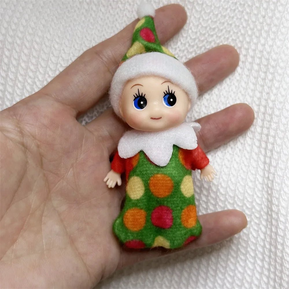Christmas Mini Baby Elf Dolls Todder Elves Shining Kindness Craft Babies Doll Toy Decoration On The Shelf Gift For Girl Boy Kid - Kaiju Mafia