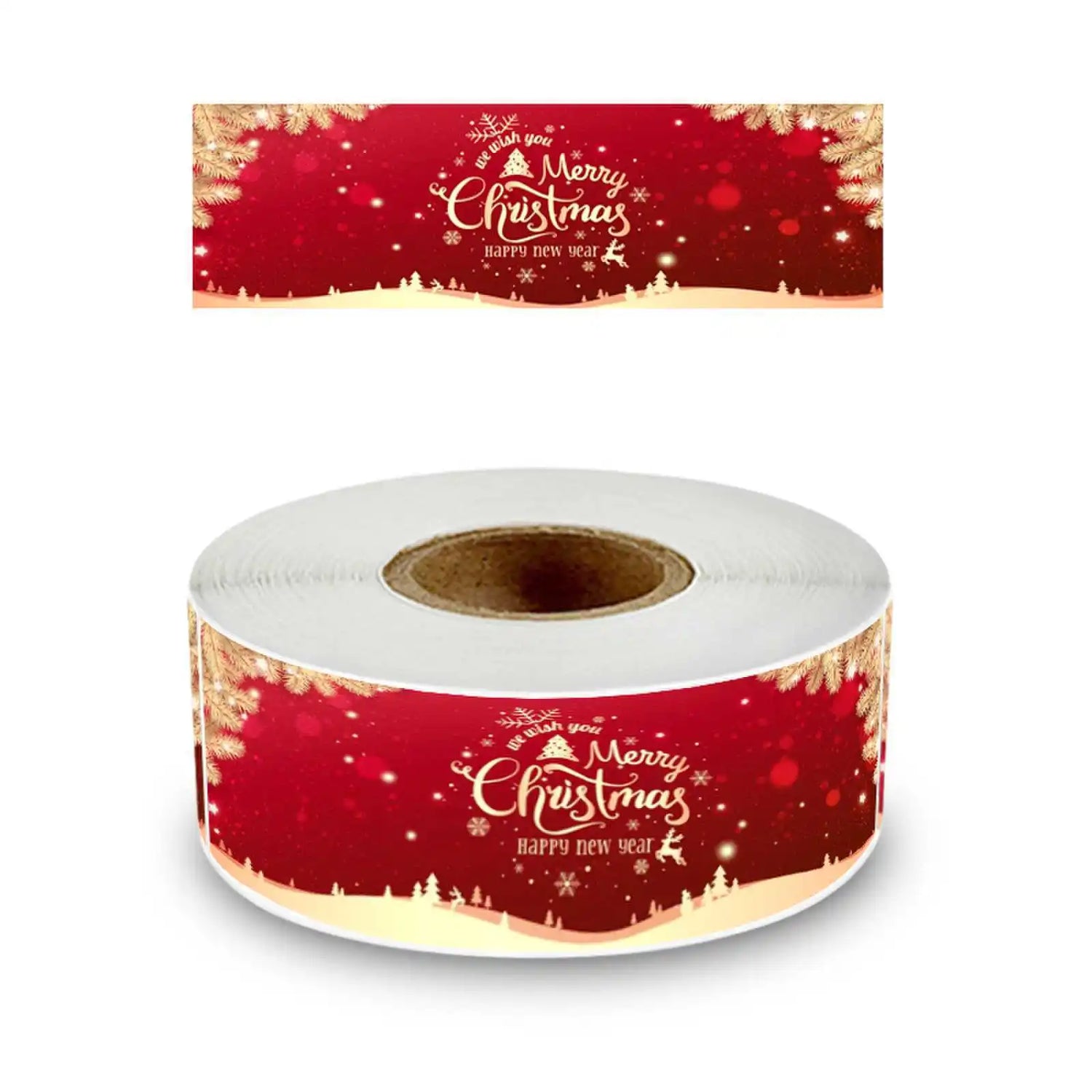 120Pcs/roll Merry Christmas Stickers Happy New Year Gift Sealing Stickers Holiday Candy Bag Box Decoration Stationery Stickers - Kaiju Mafia