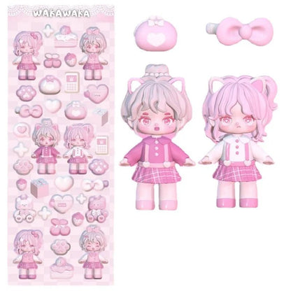 SKYSONIC New Arrival Christmas Style Junk Journal Stickers Decor Scrapbooking Material DIY Agenda Cat Paw Sticker Stationery - Kaiju Mafia