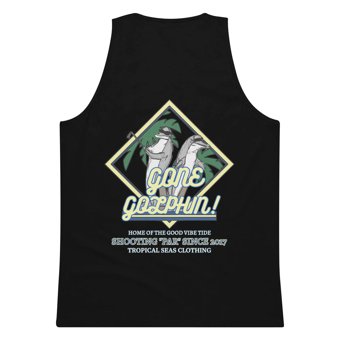 Men’s Premium Gone Golphin Tank Top - Kaiju Mafia