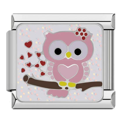 Hapiship 2024 Fashion Spider Star Moon Love Owl Italian Charm Links Fit 9mm Bracelet Stainless Steel Jewelry Making DJ003 - 346 - Kaiju Mafia