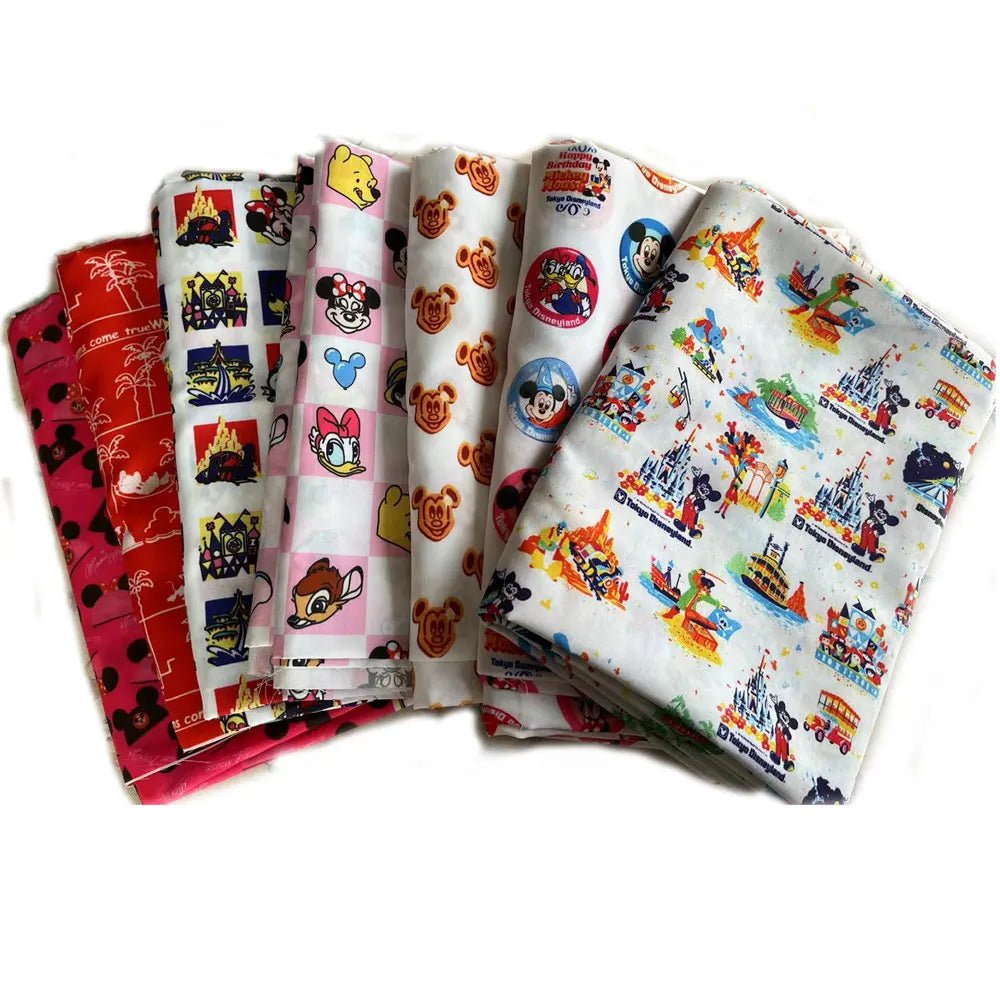disney fabric 140x50CM Cartoon cotton fabric Patchwork Tissue Kid Home Textile Sewing Doll Dress Curtain Polyester cotton Fabric - Kaiju Mafia