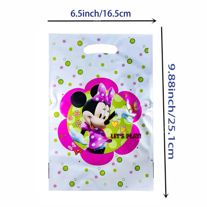 Disney Minnie Mouse Gift Bag Theme Birthday Party Decoration Candy Box Packaging Biscuit Storage Supplies Decorative Backpack - Kaiju Mafia