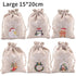 10/1PCS Christmas Candy Gifts Drawstring Bags Linen Bundle Pocket Bracelet Jewelry Burlap Storage Bags Xmas Gift Packaging Bags - Kaiju Mafia