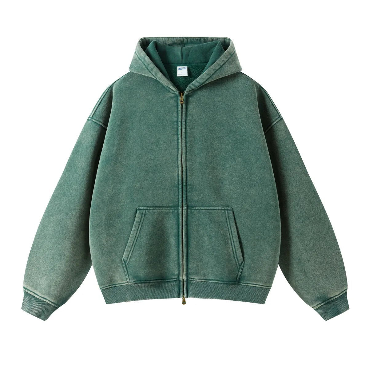 Batik fleece zippered hoodie - Kaiju Mafia
