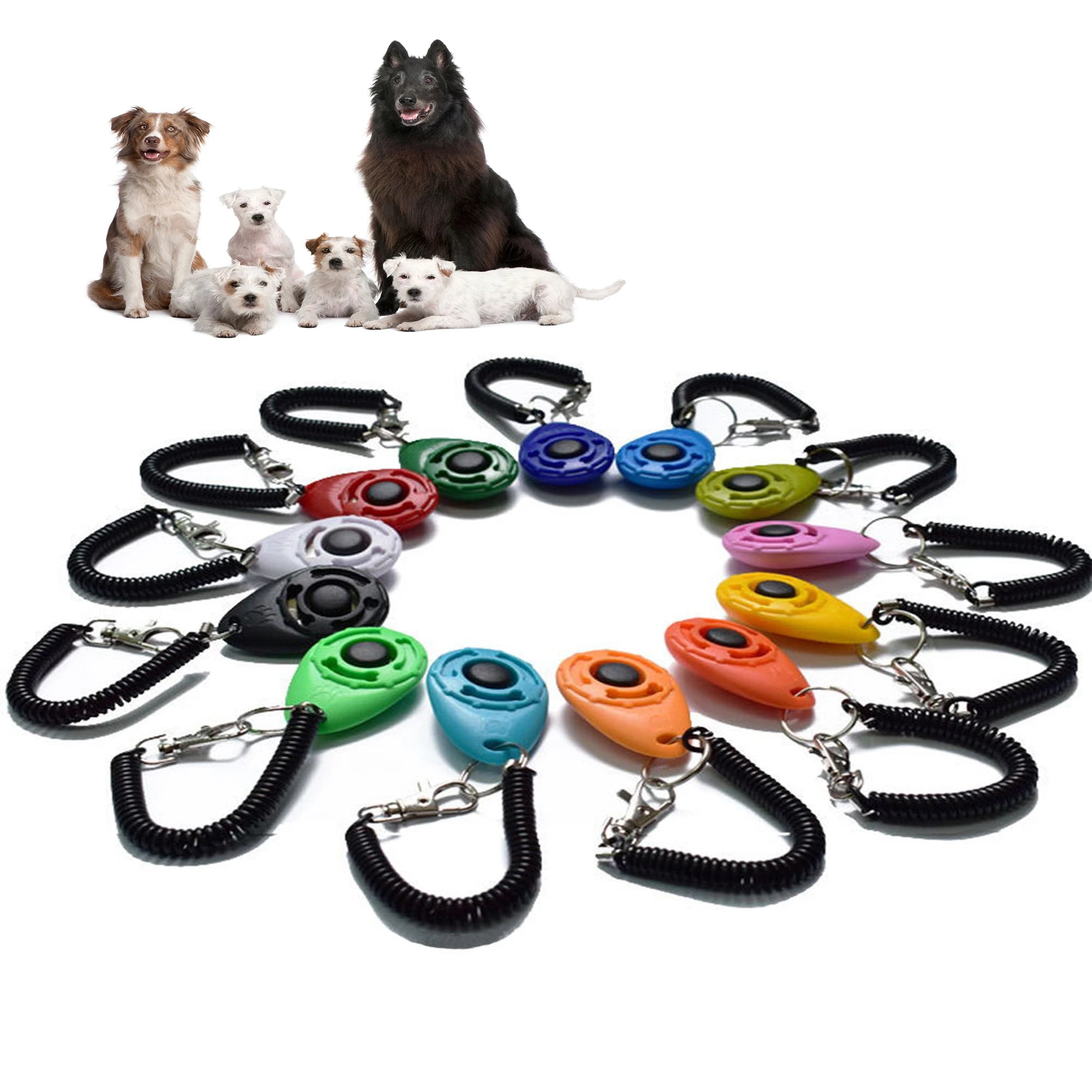Adjustable Sound Clicker - Dog Training Tool with Wrist Strap and Key Chain - Kaiju Mafia