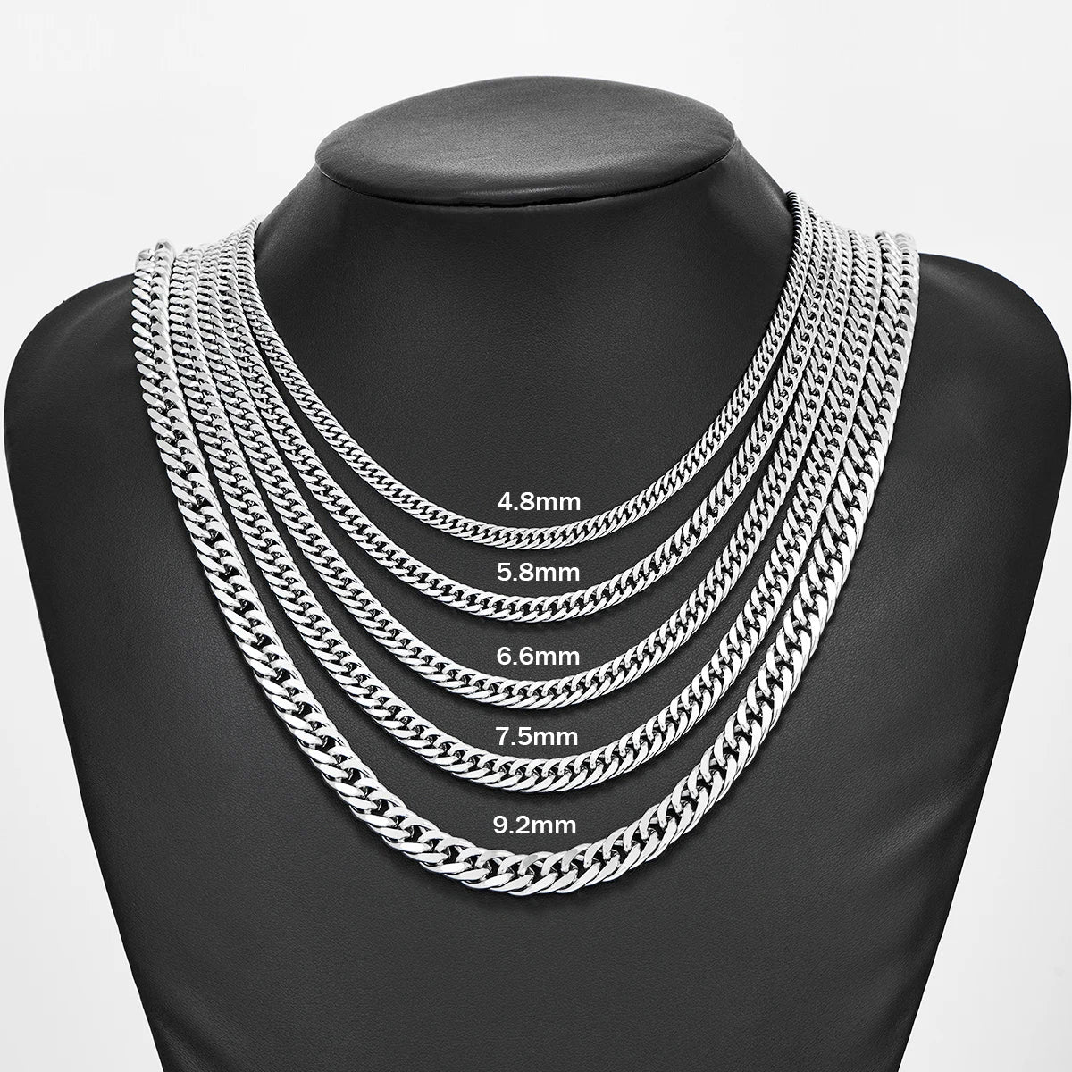 Stainless Steel Cuban Link Chains - Men&
