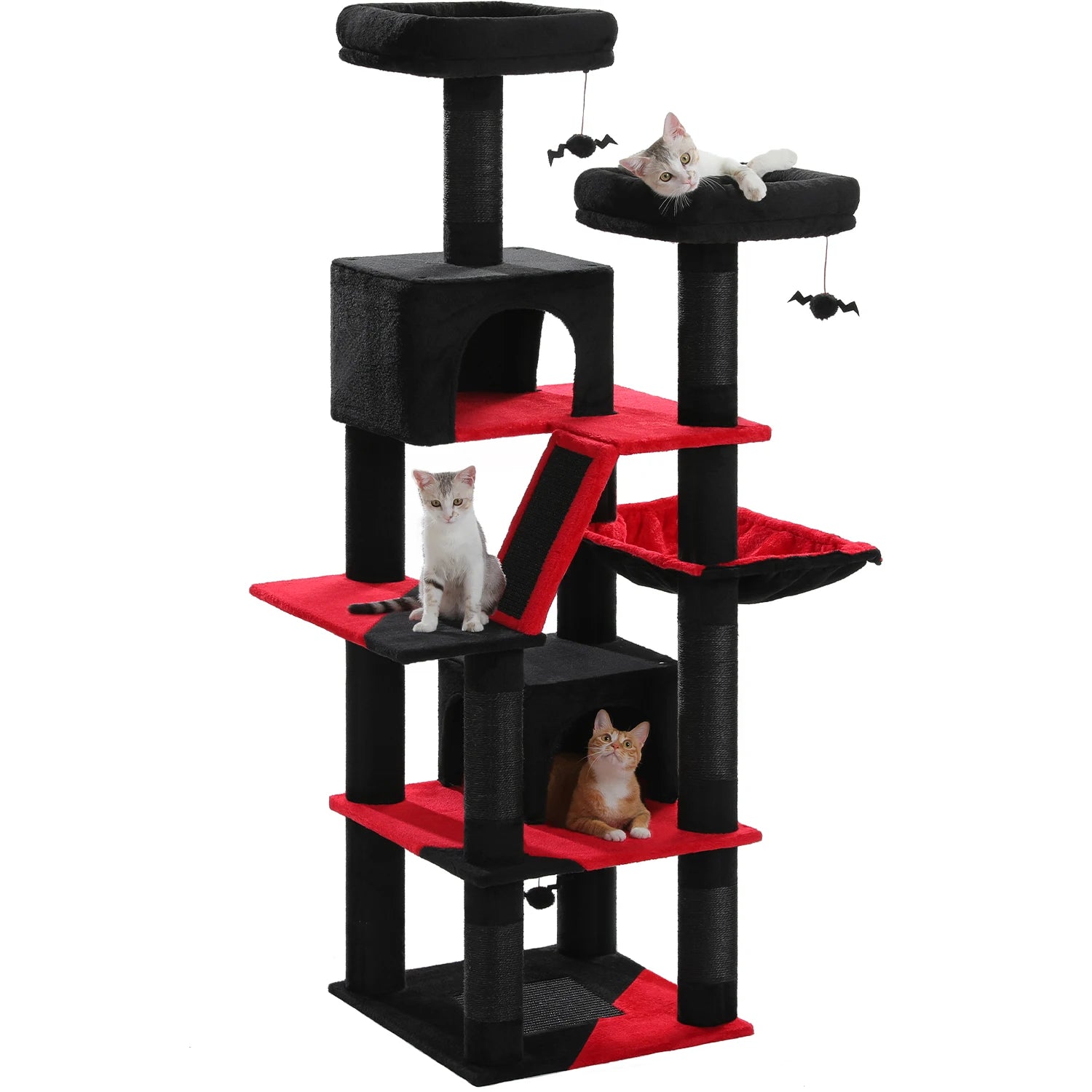 Ultimate Indoor Cat Tower - Multi-Level Plush Condo with Scratching Posts and Caves - Kaiju Mafia