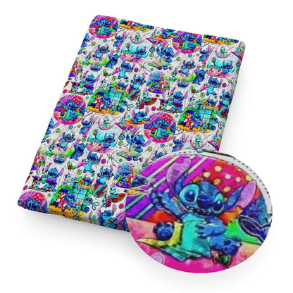 Disney Lilo and Stitch 50*145cm Polyester Cotton Fabric Sewing Quilting Fabric Needlework Material DIY Handmade - Kaiju Mafia