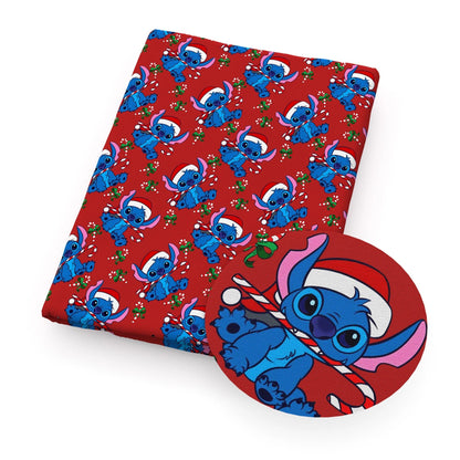Disney Lilo and Stitch 50*145cm Polyester Cotton Fabric Sewing Quilting Fabric Needlework Material DIY Handmade - Kaiju Mafia