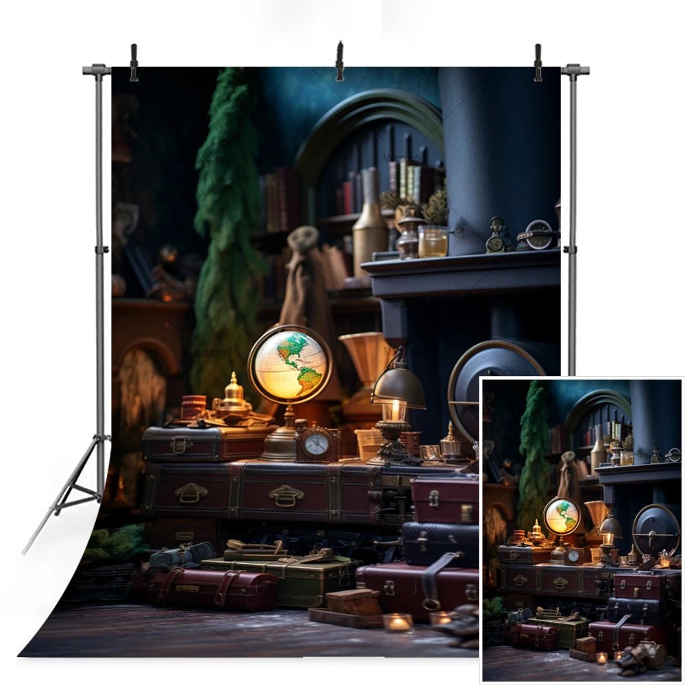 Magic Academy Vertical Section Backdrop Custom Hogwarts Theme Party Birthday Photography Poster Studio Decoration Background - Kaiju Mafia