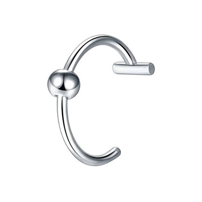 1Pc Stainless Steel Fake Nose Ring Hoop Septum Rings C Clip Lip Ring Earring Fake Nose Piercing Women Body Jewelry Non - Pierced - Kaiju Mafia
