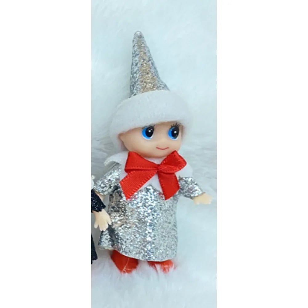 Christmas Mini Baby Elf Dolls Todder Elves Shining Kindness Craft Babies Doll Toy Decoration On The Shelf Gift For Girl Boy Kid - Kaiju Mafia