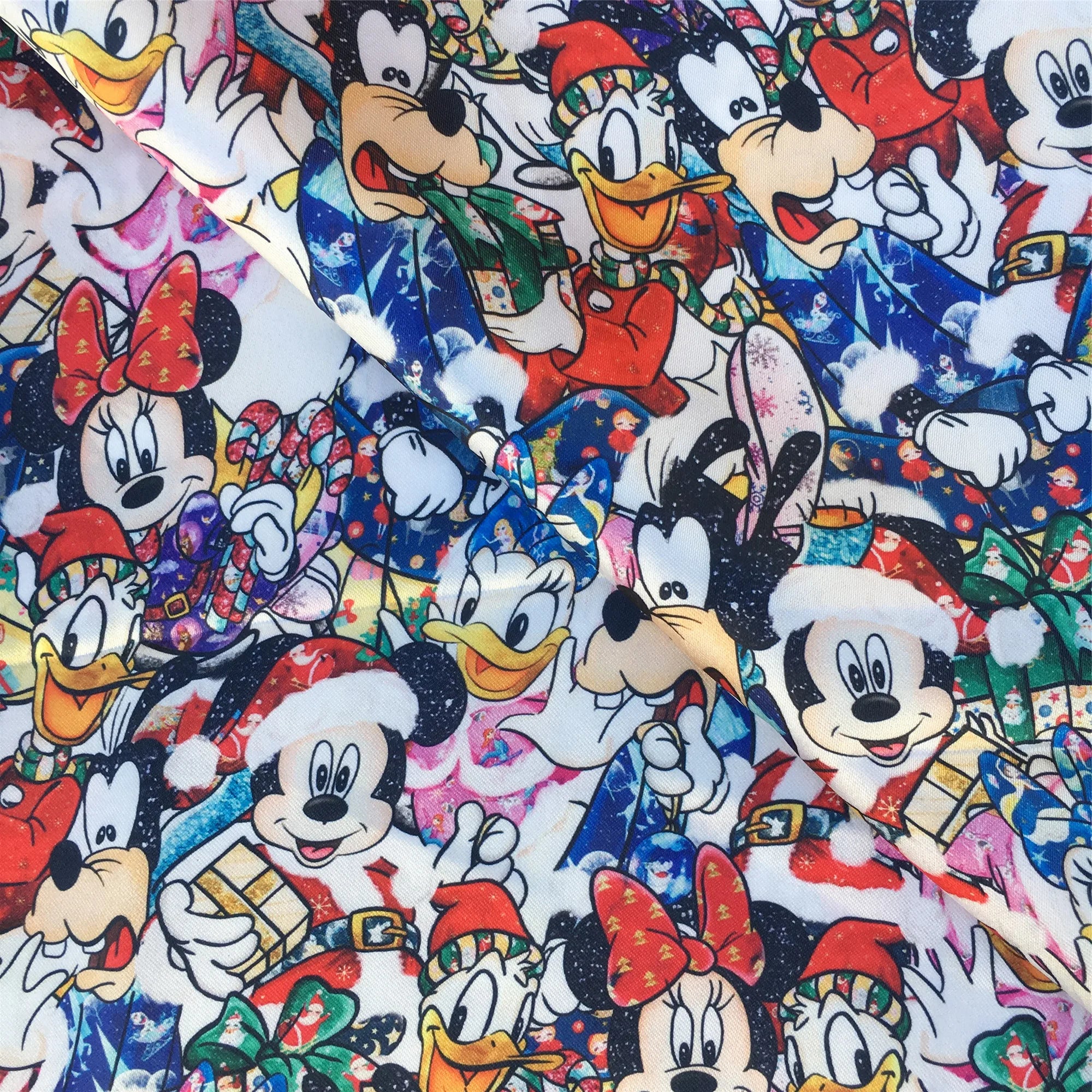 Disney Christmas Princess 50*145cm 100% Cotton Fabric Sewing Quilting Fabric Needlework Material DIY Handmade Patchework - Kaiju Mafia