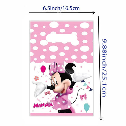 Disney Minnie Mouse Gift Bag Theme Birthday Party Decoration Candy Box Packaging Biscuit Storage Supplies Decorative Backpack - Kaiju Mafia