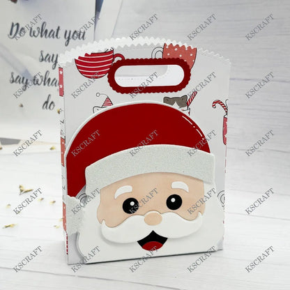 KSCRAFT Gift Bag Christmas Add On Cutting Dies Stencils for DIY Scrapbooking Decorative Embossing DIY Paper Cards - Kaiju Mafia