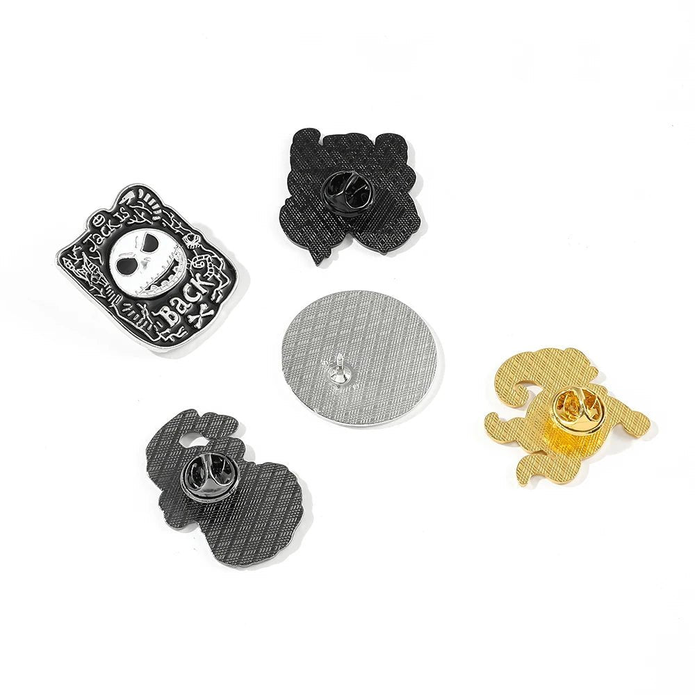 Disney The Nightmare Before Christmas Enamel Pin Cartoon Figure Sally Jack Skellington Metal Badge Brooch Kawaii Accessories - Kaiju Mafia