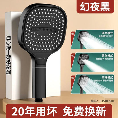 High Pressure Shower Head with Filter - 13CM Large Panel, 3 Modes - Kaiju Mafia