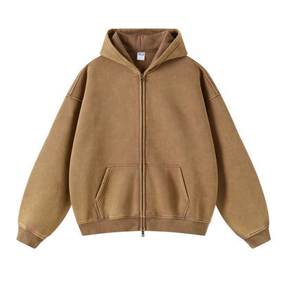 Batik fleece zippered hoodie - Kaiju Mafia