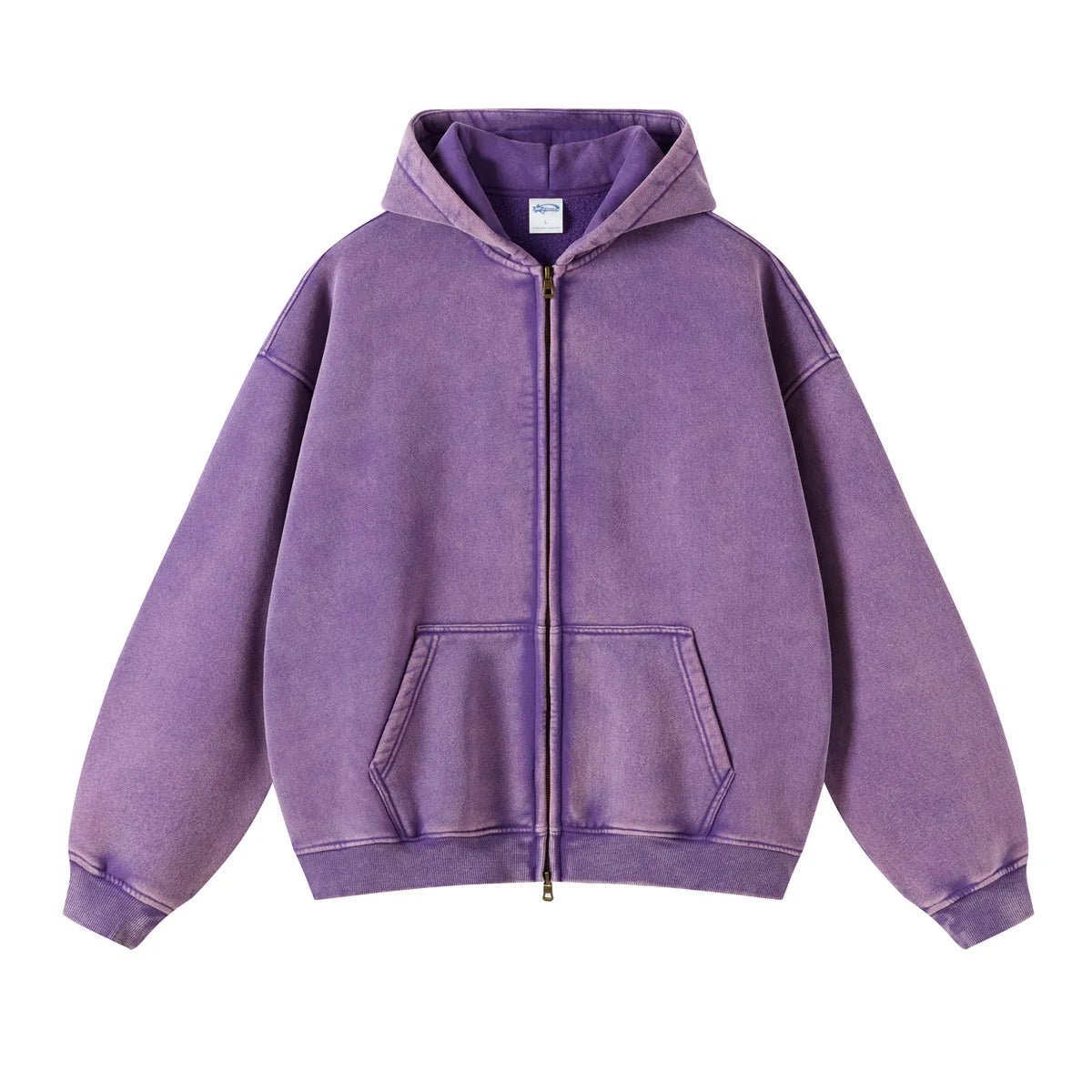 Batik fleece zippered hoodie - Kaiju Mafia