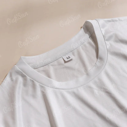 Close-up of the collar and label of a white Vintage Compass Men&
