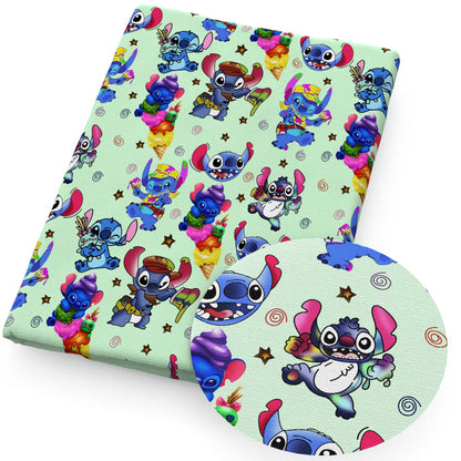 Disney Lilo And Stitch 50*145cm Polyester Cotton Fabric Sewing Quilting Fabric Needlework Material DIY Handmade - Kaiju Mafia