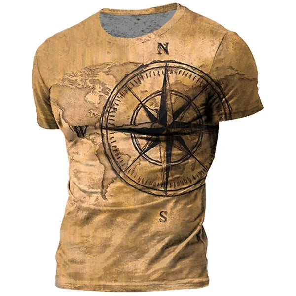 Vintage compass print men&