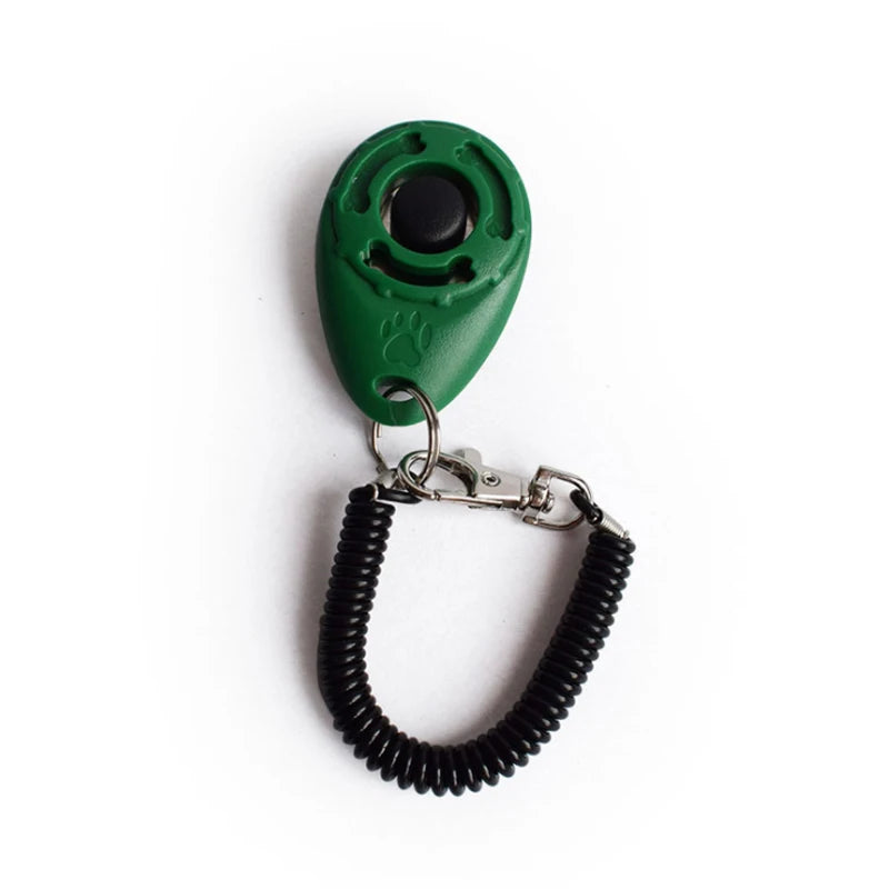 Adjustable Sound Clicker - Dog Training Tool with Wrist Strap and Key Chain