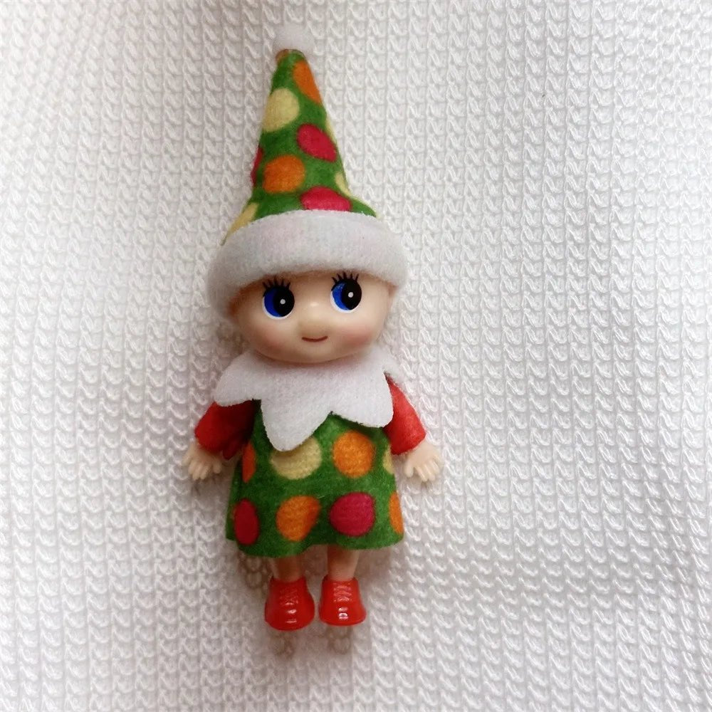 Christmas Mini Baby Elf Dolls Todder Elves Shining Kindness Craft Babies Doll Toy Decoration On The Shelf Gift For Girl Boy Kid - Kaiju Mafia