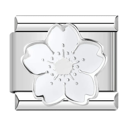 Hapiship Romantic Colour Heart Star Flwoer Tai Chi Italian Charm Links Fit 9mm Stainless Steel Bracelet Jewelry DIY Making DJ597 - Kaiju Mafia