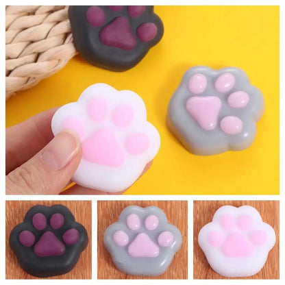 Mini Cat Paw Squeeze Toy Silicone Pinch Decompression Toy Plush TPR Fidget Sensory Toys For Kids Adults Gift - Kaiju Mafia