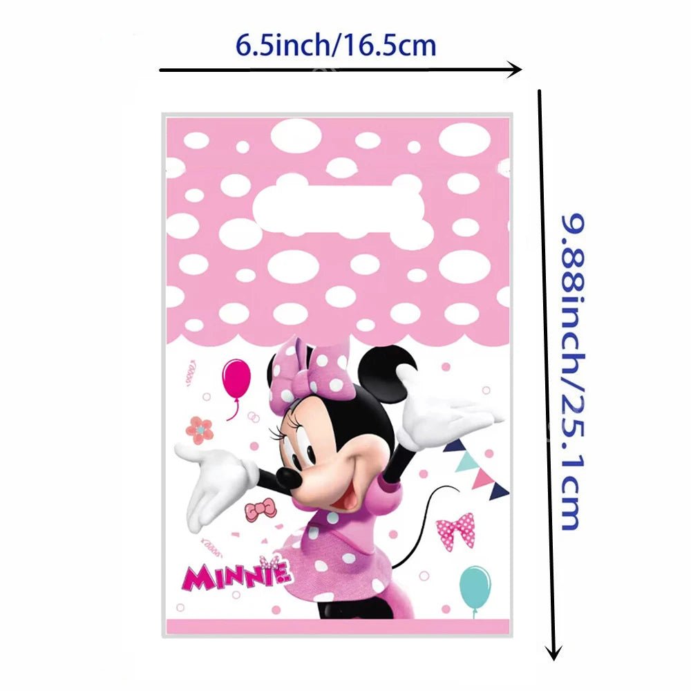Disney Minnie Mouse Gift Bag Theme Birthday Party Decoration Candy Box Packaging Biscuit Storage Supplies Decorative Backpack - Kaiju Mafia