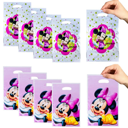 Disney Minnie Mouse Gift Bag Theme Birthday Party Decoration Candy Box Packaging Biscuit Storage Supplies Decorative Backpack - Kaiju Mafia