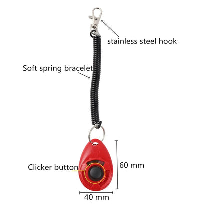 Adjustable Sound Clicker - Dog Training Tool with Wrist Strap and Key Chain - Kaiju Mafia