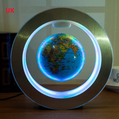 Round LED World Map Floating Globe Magnetic Levitation Light Anti Gravity Magic - Kaiju Mafia