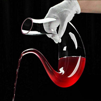 Crystal U-Shaped Wine Decanter