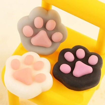 Mini Cat Paw Squeeze Toy Silicone Pinch Decompression Toy Plush TPR Fidget Sensory Toys For Kids Adults Gift - Kaiju Mafia