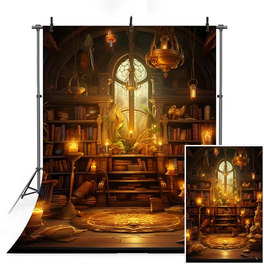 Magic Academy Vertical Section Backdrop Custom Hogwarts Theme Party Birthday Photography Poster Studio Decoration Background - Kaiju Mafia